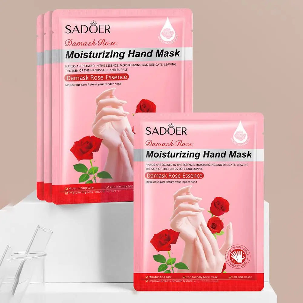 1 Hydrating Hand Mask Gloves Moisturizing Overnight Dry Cracked Hands Qme