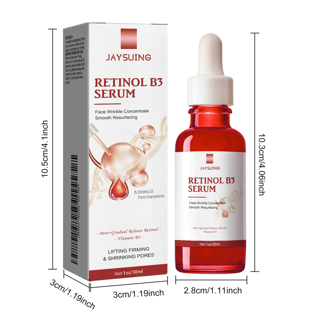 Retinol B3 Face Essence Deep Moisturizing Fade Fine Line Lifting Firming Repair Smooth Nourish Tighten Brighten Serum Skin Care Qme