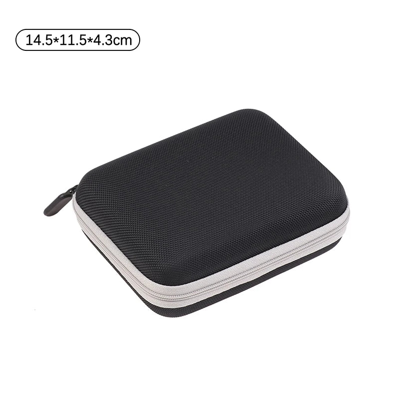 Storage Toolbag EVA Waterproof Hard Case Tool Box Mesh Pocket Qme 14x11x4cm