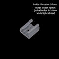20PCS 10/12/14/17/20mm LED Strip Fix Clips Connector For Fixing 2835 Neon Light 220V COB Plastic Buckle Flexible Accessories. Qme 10MM