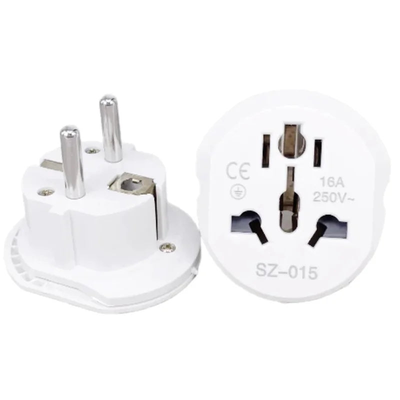 Euro Travel Converter 16A Universal Adapter UK US AU EU AC 250V Qme