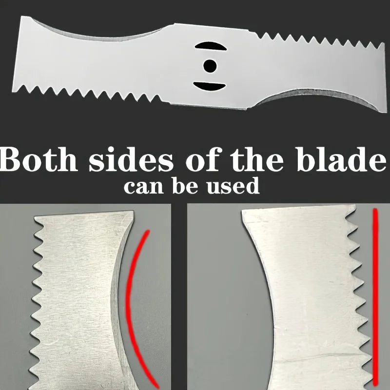 3Sets 150mm Arc Shaped Toothed Blade Universal Fit for Small Lithium Battery Lawn Mowers Trimmers Garden Cutting Machine Tools Qme