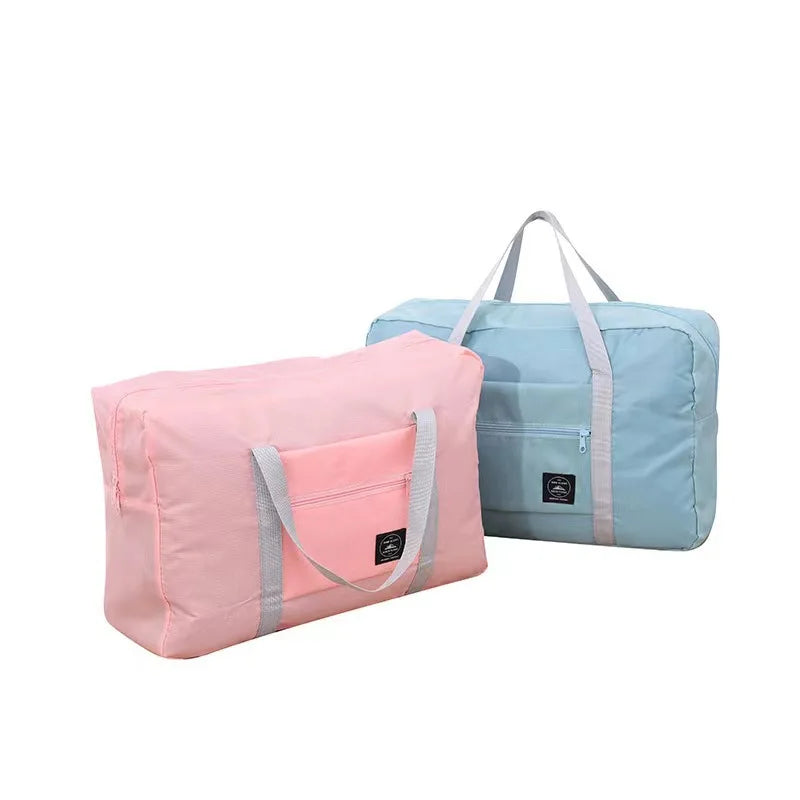 Portable Foldable Travel Airplane Bag Large Capacity Clothes & Quilt Storage Multifunctional Moving Luggage Tote Qme