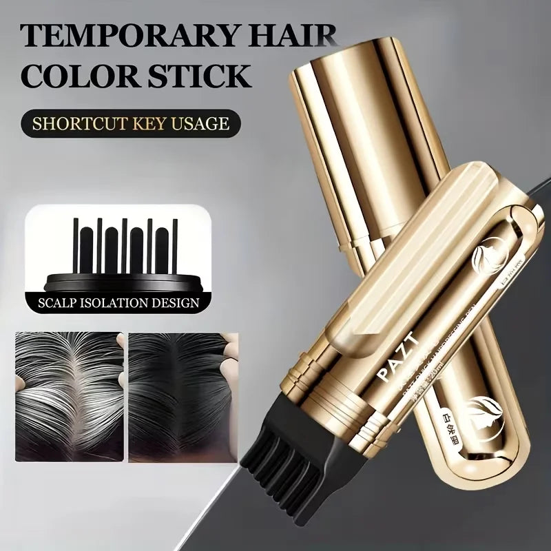 Hair Pen One-swipe Black Dye Comb Instant Gray Root Coverage Qme