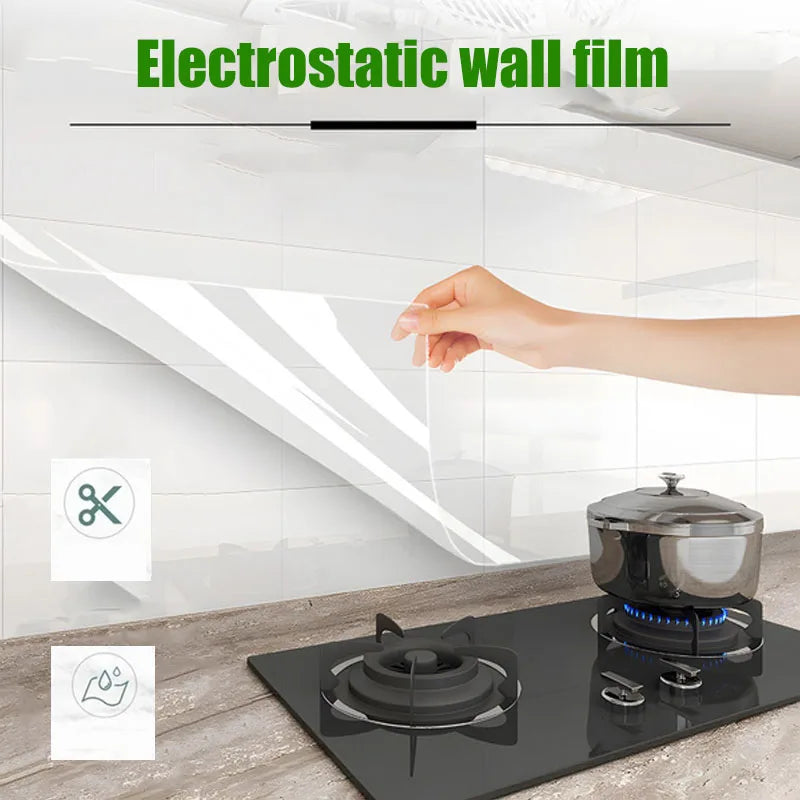 Transparent Waterproof Oil Resistant Non Adhesive Electrostatic Qme