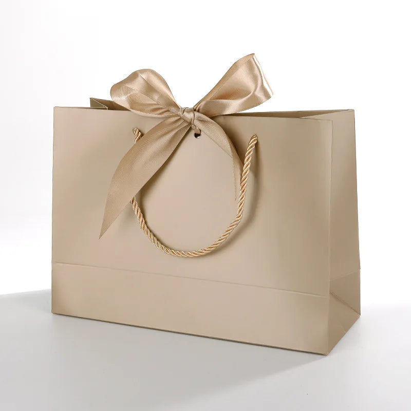 Large Paper Bagexcluding Decorative Cards- Valentine's Day Bag Qme champagne 25x35x10cm