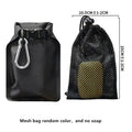Quick Dry Soap Bag Standard Fold Up Toiletry Case Portable Bar Qme Black