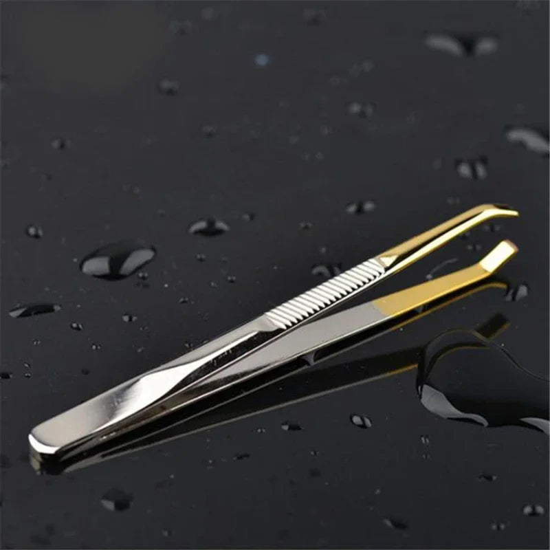 Make Up Tools Pince Epiler Eyebrow Tweezer Stainless Steel Slant Tip Qme