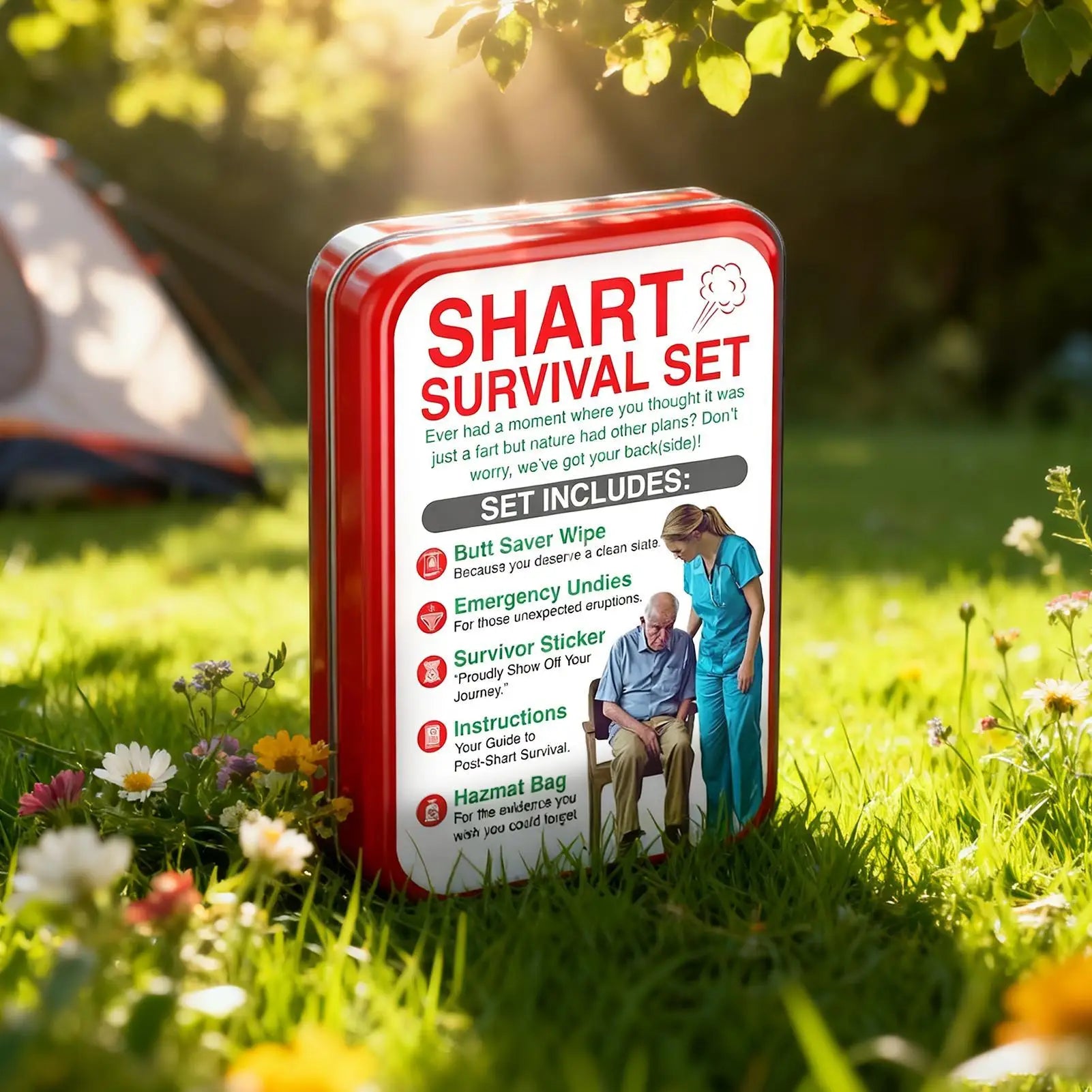Shart Survival Set Funny Gag Gift 2025 Boyfriend Gifts Disposable Underwear Hazmat Bag Unique Stocking Suffers for Men Qme