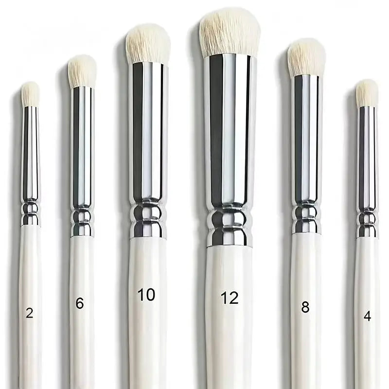 3 4 Dry Brush Miniature Painting Multi Use Drybrushes Model Coloring Qme White 6pcs
