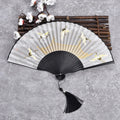 Chinese Style Ladies Portable Small Fan Gift Folding Fan Dance Hanfu Folding Fan Qme style 6