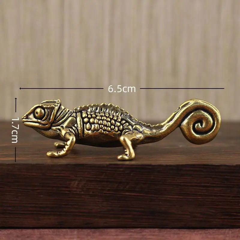 Small Ornaments Antique Home Decor Accessories Brass Animal Figurines Qme A3