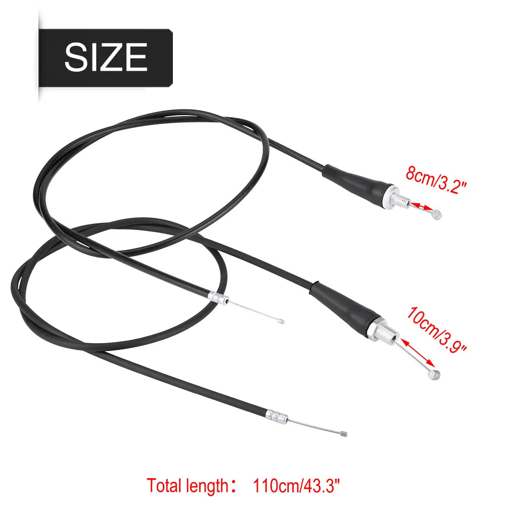 110cm Straight Head Motorcycle Throttle Oil Cable Line for Pit Dirt Motor Trail Bike Motocross Throttle Line Throttle Cable Qme