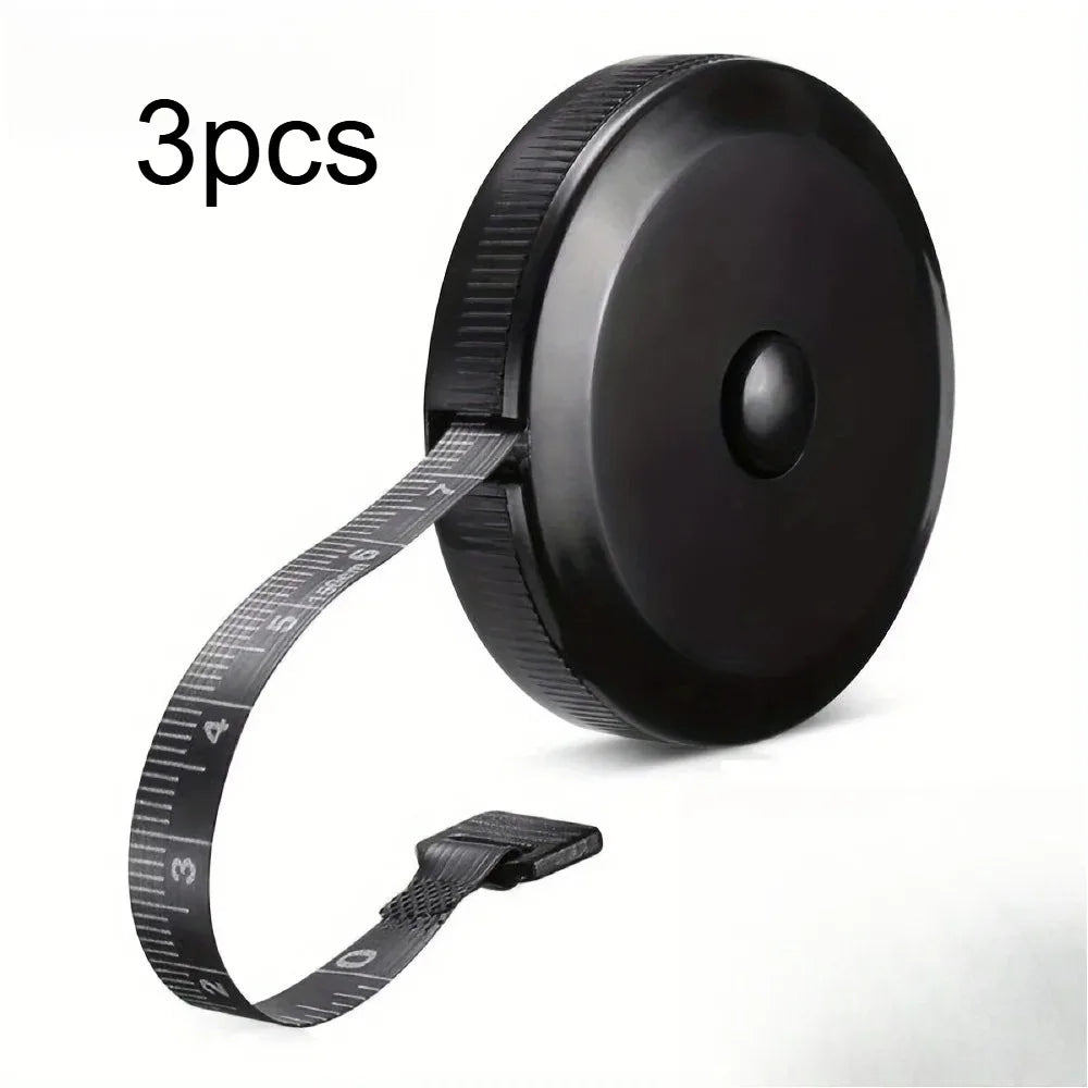 150cm/60inch Retractable Soft Measuring Tape Mini Portable Body Sewing Tape Measure For Body Measurement Tailor Craft Tool Qme 3pcs
