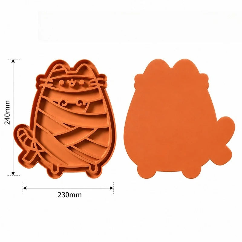 Silicone Dog Lick Mat Slow Feeder Pad Prevents Choking Teething Qme
