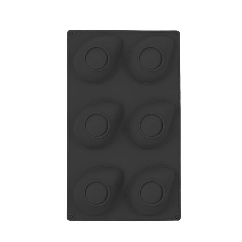 6 12 Cavity Silicone Mold Mango Mousse Cakes Fruit Shaped Chocolate Qme 6 Black