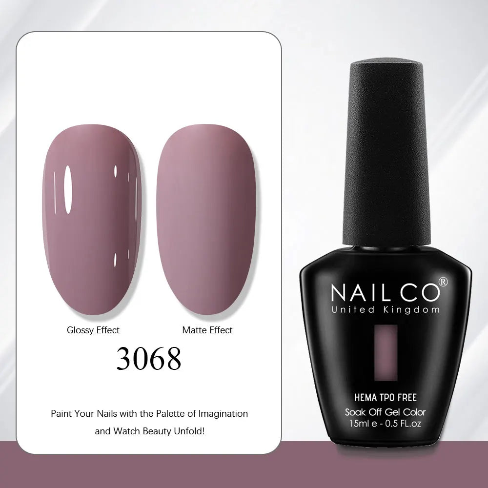 NAILCO Gel Nail Polish Nails Semi-permanent UV Varnish Glitter Glass