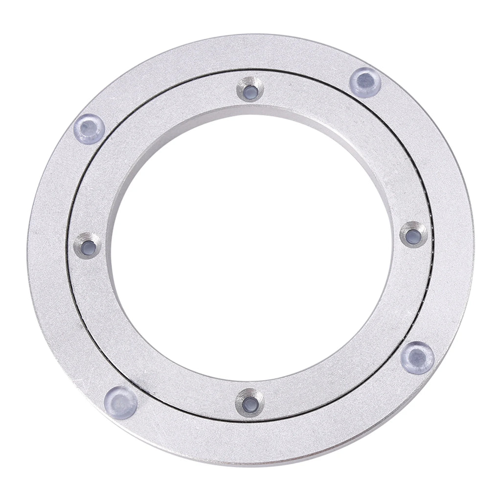 Heavy Duty Aluminum Alloy Lazy Susan Turntable Bearing Plate Rotating Base Round Dining Table Swivel Bearing Hardware Qme 8 in