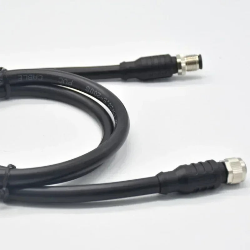 M12 S - coded Plug Connector for Motor Power Supply Line, Waterproof Pin Plug, 3+PE High Current Qme