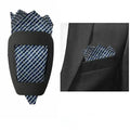 Men Handkerchief Pocket Square Holder Shelf Frameblack Easy Wear Qme black