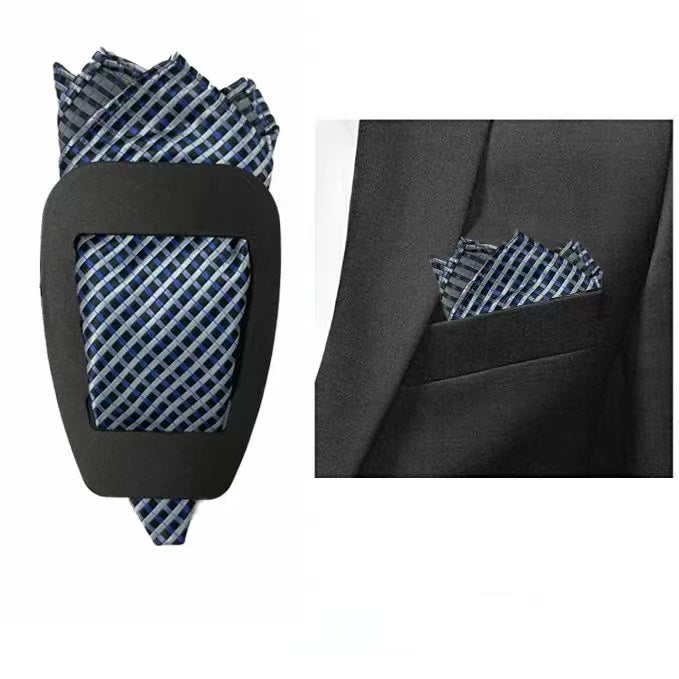 Men Handkerchief Pocket Square Holder Shelf Frameblack Easy Wear Qme black