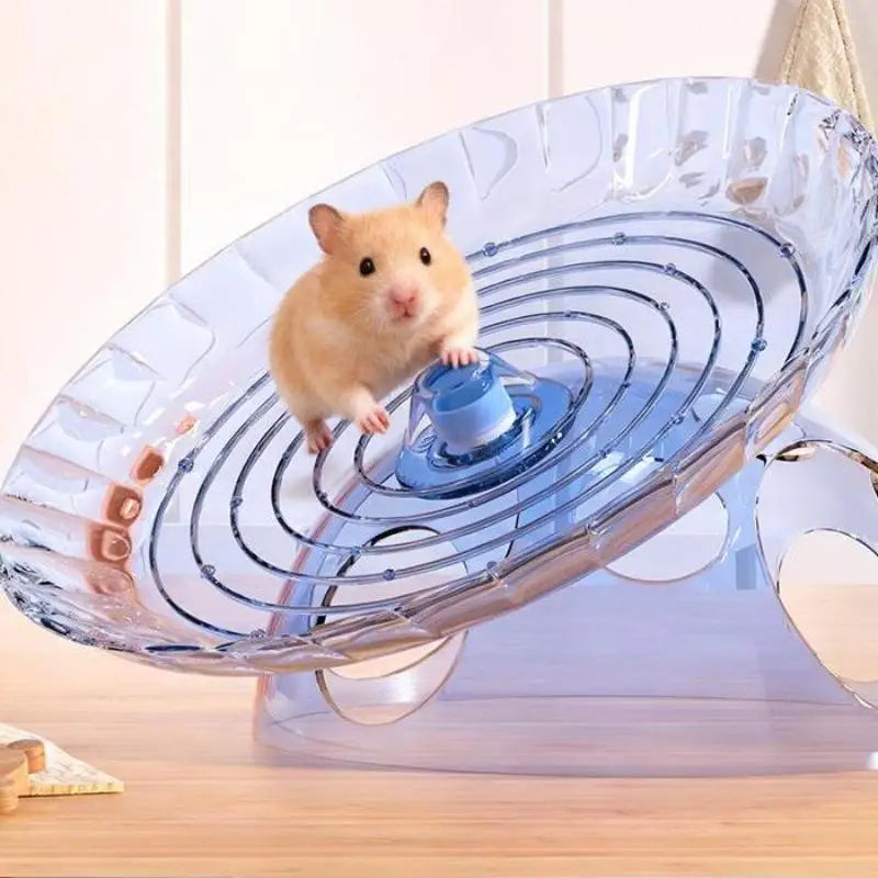 Golden Bear Frisbee Running Wheel Toy Hamster Little Pet Supplies Qme