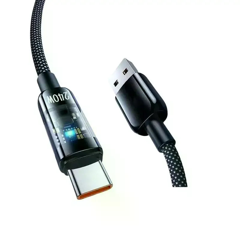 240W USB Cable Fast Charging C 1 Meter 2 Meters Strong Durable Cord Qme