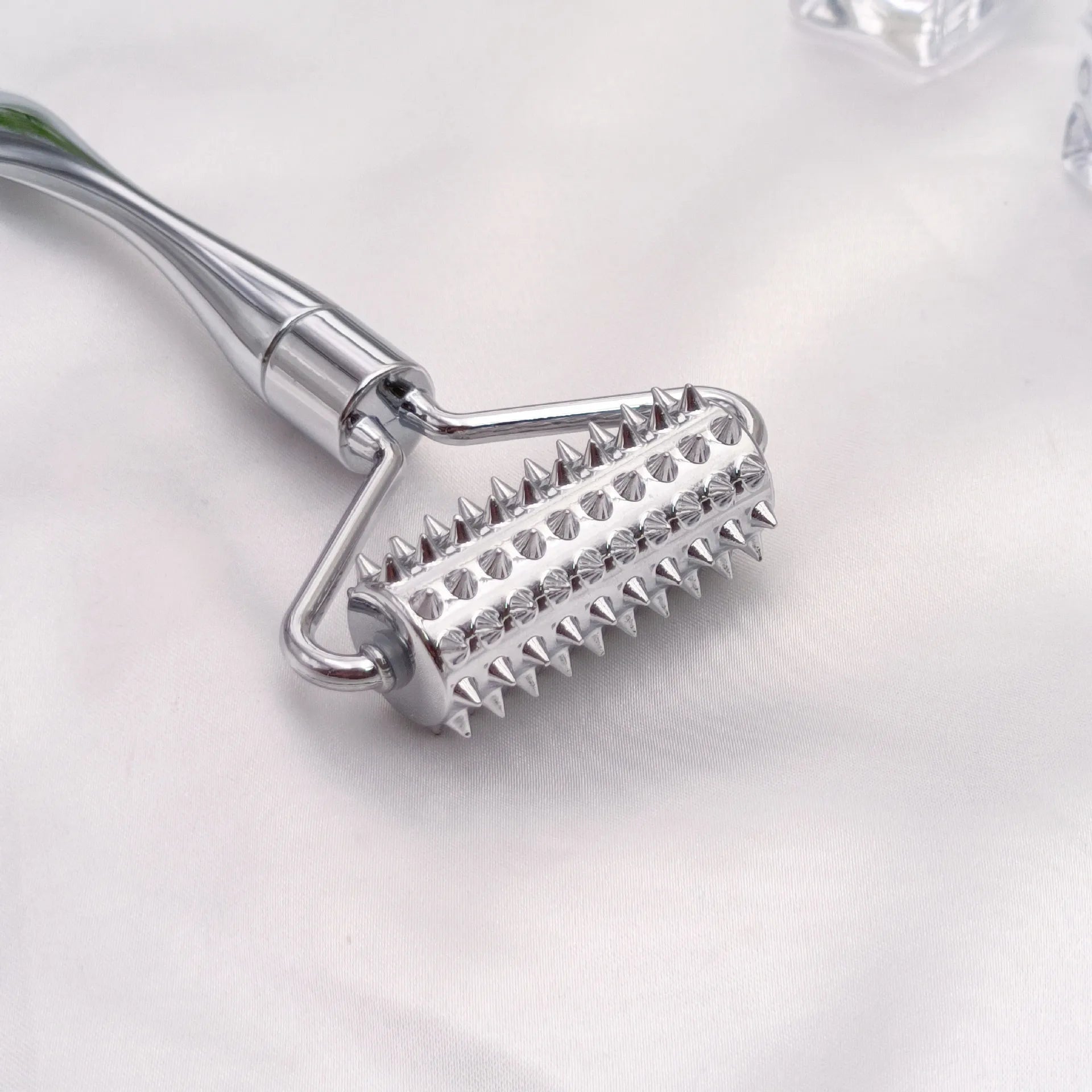 Stainless Steel Pointed Roller Spatula Massage Ball Stone Face Qme