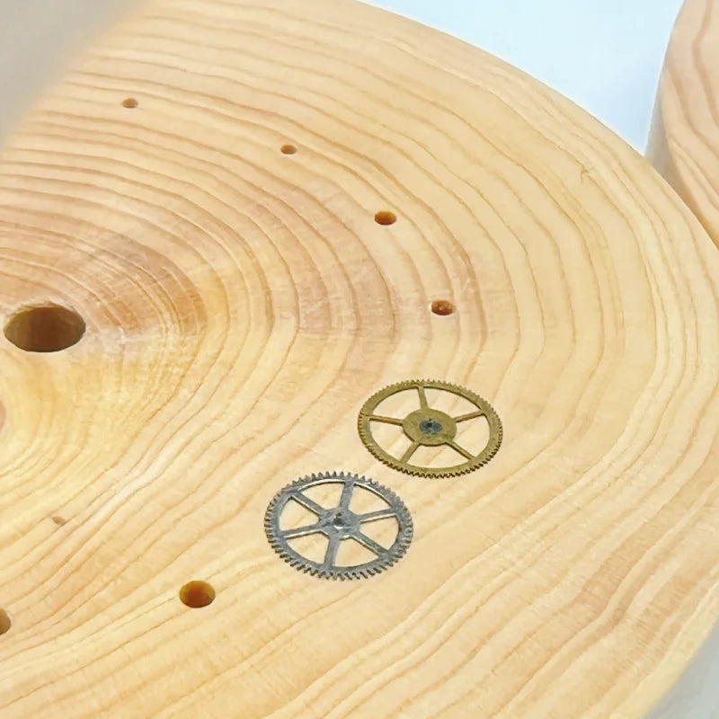 Watch Pad Wood Base Boxwood Balance Needle Gear Train Repair Machine Qme