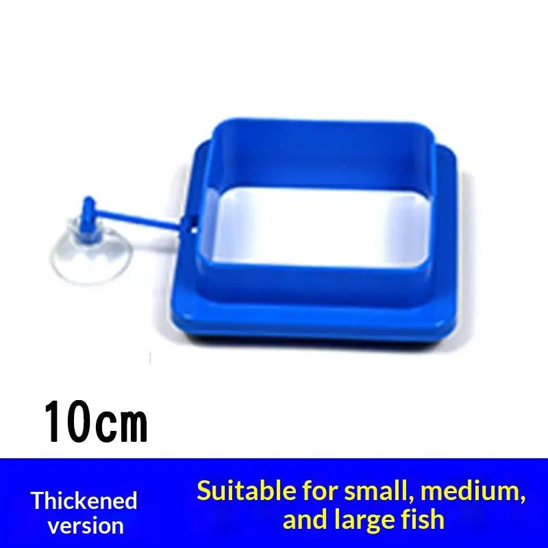 Aquarium Feeding Ring Fish Tank Floating Food Tray Feeder Square Qme A2