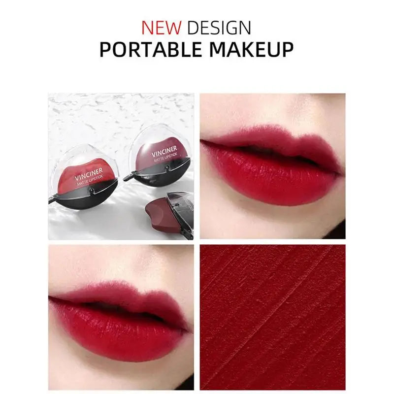 Pigmented Matte Velvet Lazy Lipstick Moisturizing Lip Gloss Qme