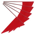 5Pcs Premium Iron Triangular Flags High Visibility Red Lawn Marking Flags for Garden Sprinklers Yard Supplies Landscaping Qme Default Title