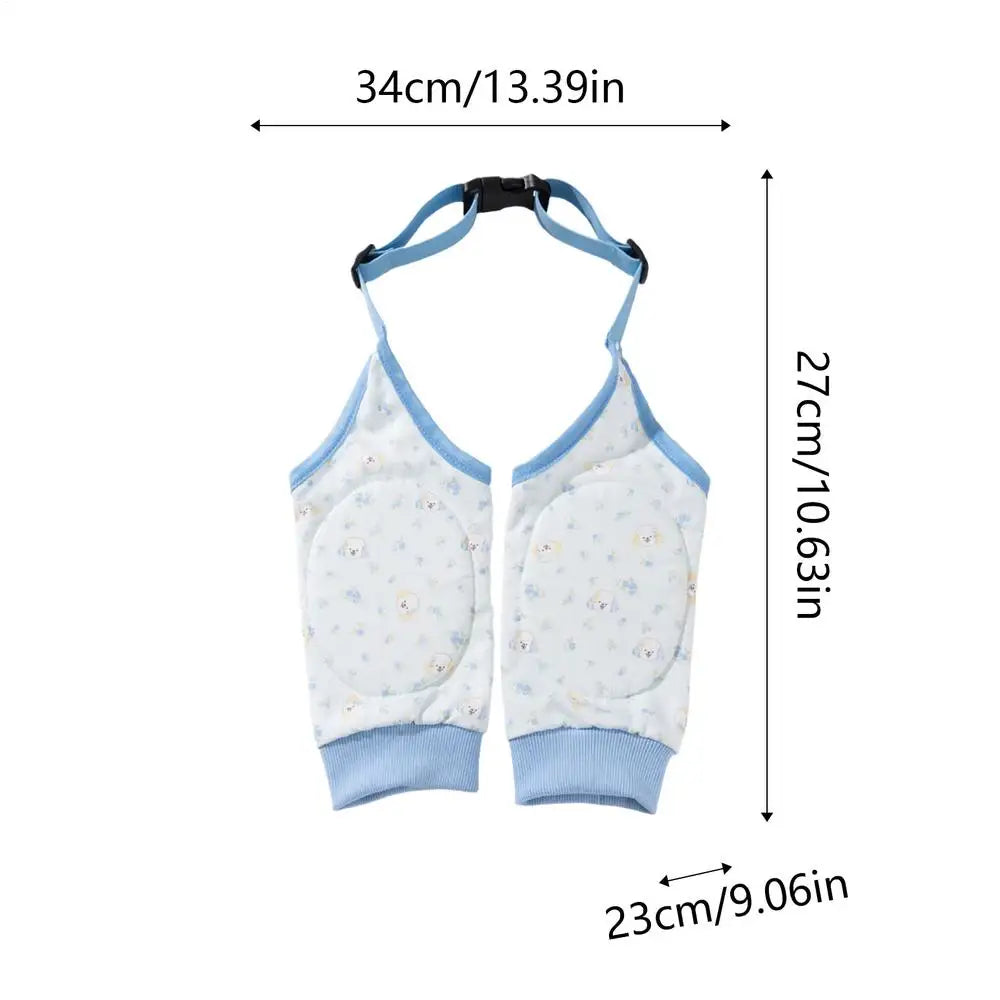 Dog Leg Wraps Anti-licking Adjustable Strap Knee Protector Sleeves Qme Blue XXL China Mainland