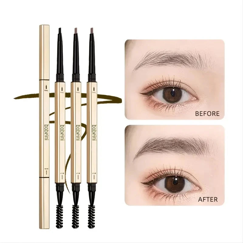 Waterproof Eyebrow Pencil, Eyebrow Pencil For Beginner, Extremely Fine Double-headed Eyebrow Pencil, Durable And Long Lasting Qme