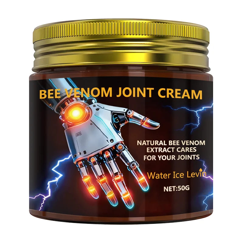 Bee Venom Joint Cream with Natural Extract & Hyaluronic Acid - Deeply Moisturizing Joint Care for All Skin Types Qme YELLOW 50g