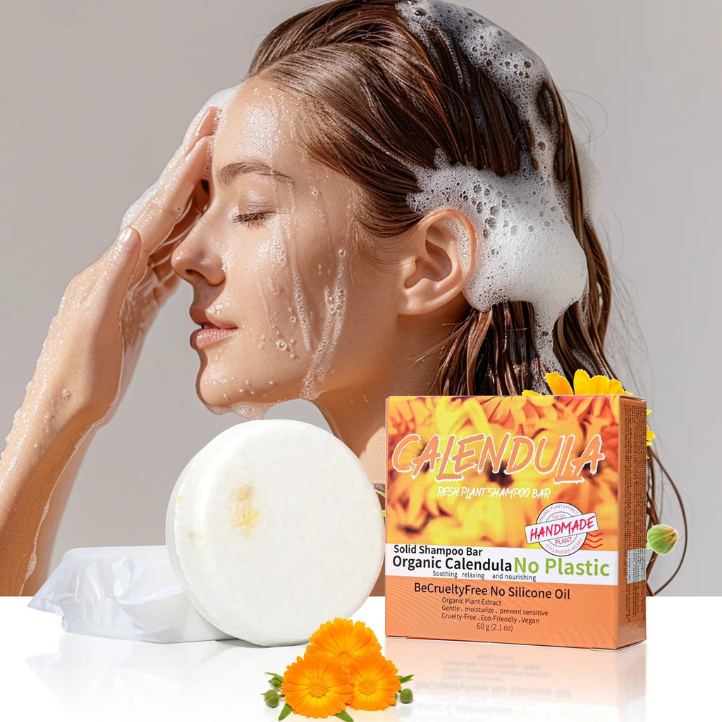 Calendula Flower Plant Essential Oil Shampoo Soap Handmade Rich Aroma Qme Default Title