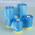 High-Performance Pre-Taped Masking Film - PE Plastic Sheeting for Automotive & Painting, No Residue, Ideal for Painters, Qme 1pc 55cm 25M