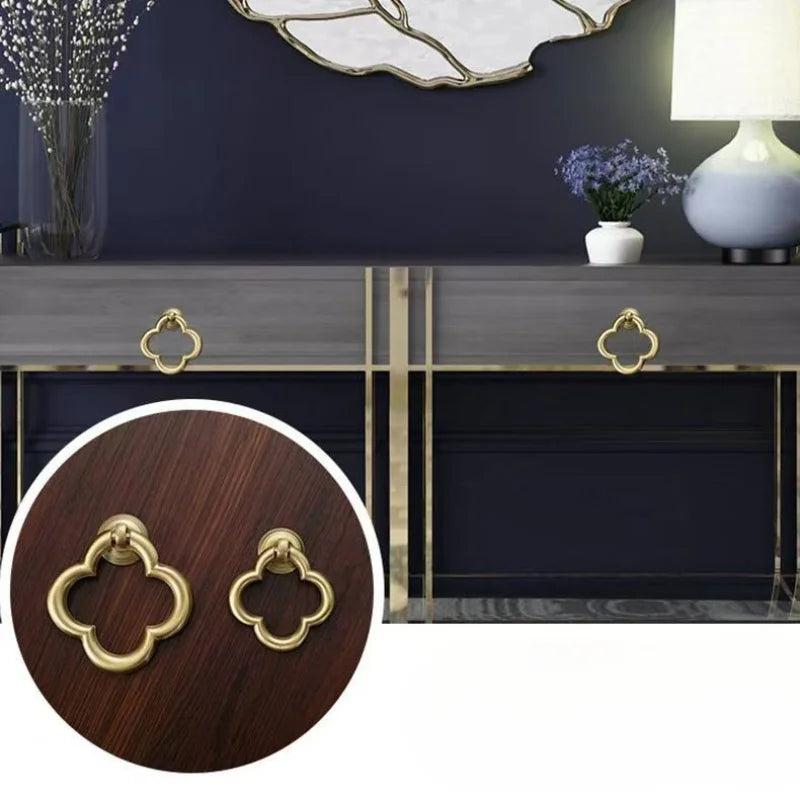 2/4/6 piece vintage modern brushed zinc alloy cabinet knob - elegant metal handles for kitchens, wardrobes and cabinet drawers Qme