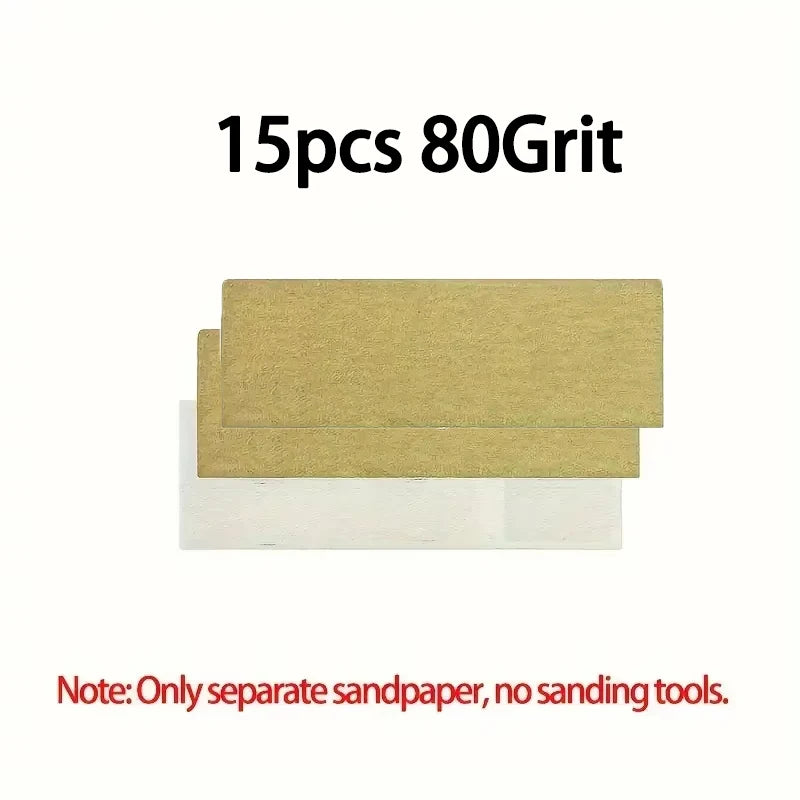Precision Mini Sander Kit: 80-600 Grits, Ideal for Crafts & Tight Spaces, with Polishing Tools, Compatible with Angle Grinders Qme 15Pcs 80 Grits