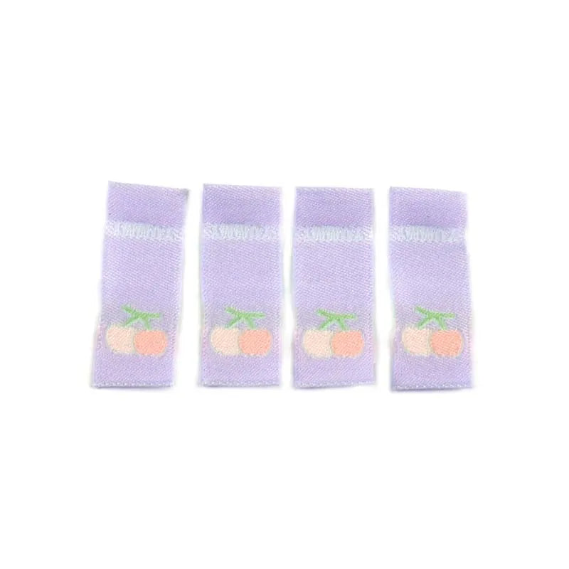 50pcs Ice Cream/Strawberry Embroidery Clothing Labels For Sewing Hats Bags Supplies DIY Crafts Accessories Knitted Tags c3612 Qme 2