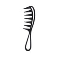 Shark Jumbo Wide-tooth Hair Comb Black Handle Professional Grip Qme Black