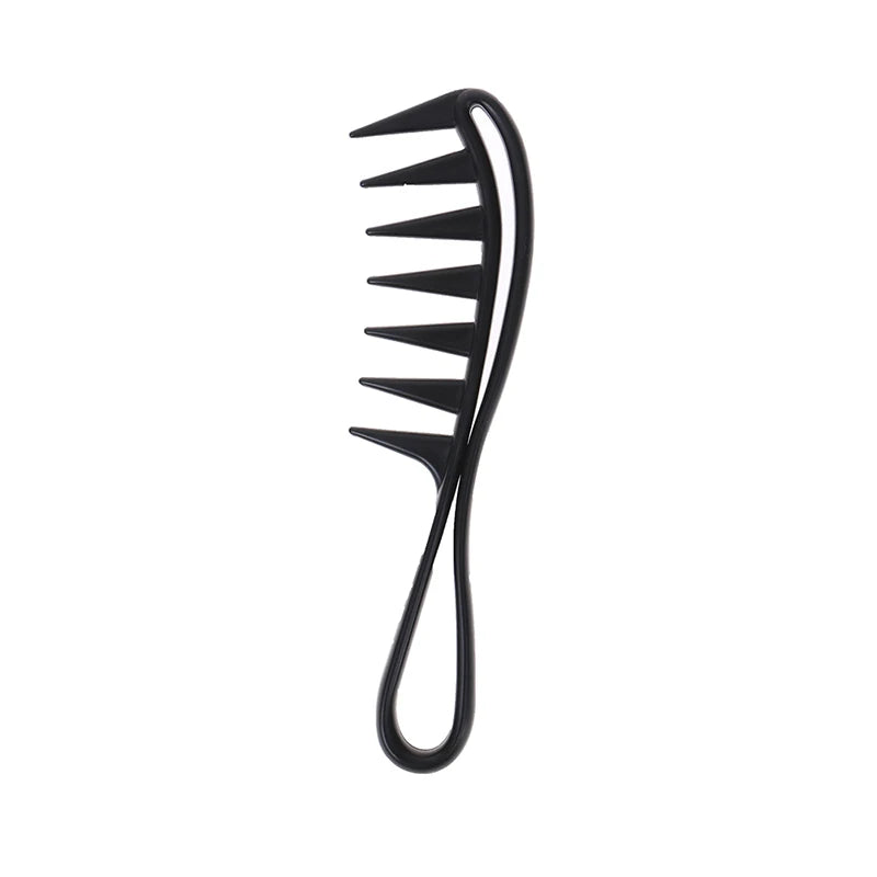 Shark Jumbo Wide-tooth Hair Comb Black Handle Professional Grip Qme Black