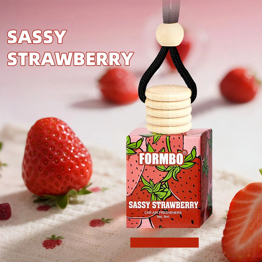 Automotive Air Freshener Long-lasting Fragrance Suitable Car Qme SASSY STRAWBERRY