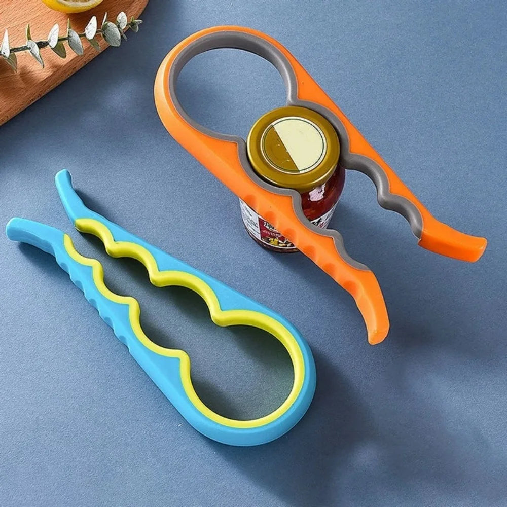Can Opener Multi Functional Four In One Beverage Tin Opener Cap Twister Four Position Labor-Saving Opener Anti Slip Cap Twister Qme