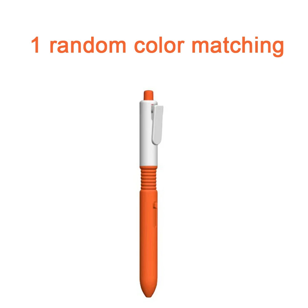 1-6 Pcs New Prank Water Gun Pen ,Black Ink,Strange Water Pen Prank Creative Water Spray Small Water Gun Play Model Stationery Qme 1 random orange