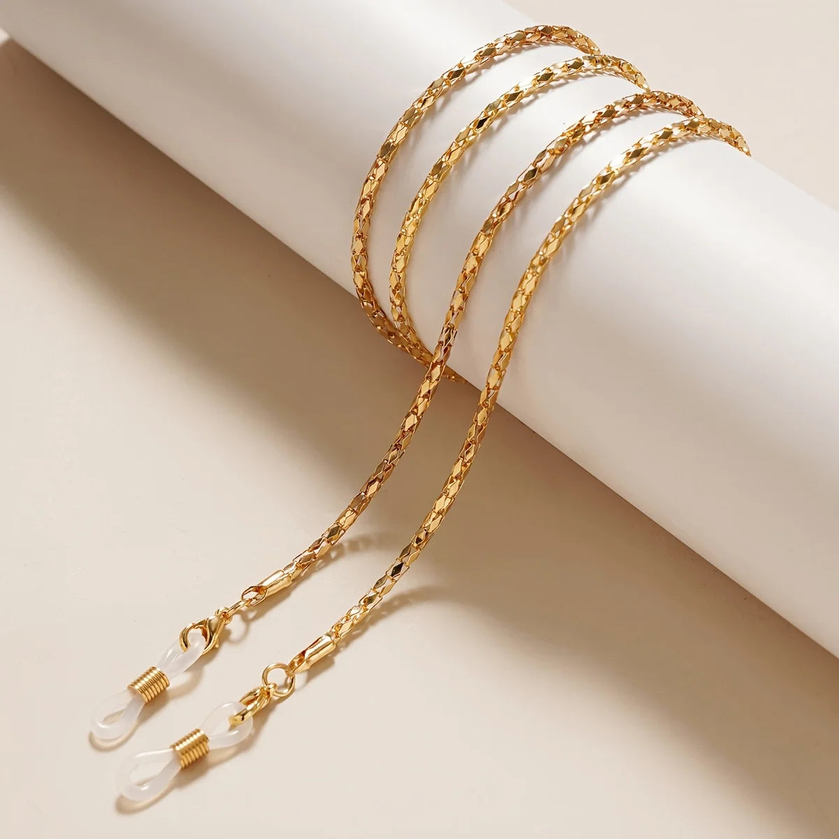4pcs Metal Eyeglass Chains - Fashionable Sunglass Holder Lanyard for Women Qme