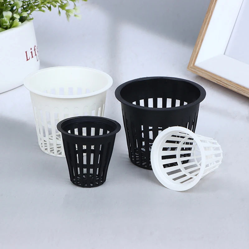 Soilless Net Basket Slotted Colonization Container Grow Orchids Qme
