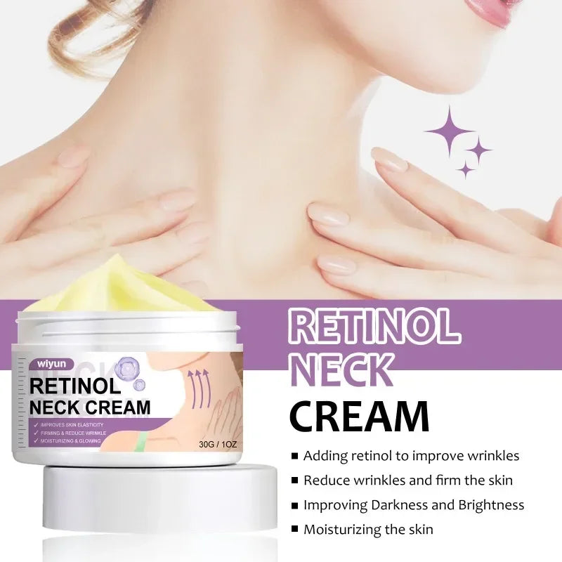 Retinol Neck Cream Reduce Wrinkles Moisturizes Tighten Lift Skin Qme