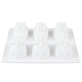 1Pc Silicone 3D Mold Cake Decorating Mould for Baking Mousse 6 Forms. Qme 1pc