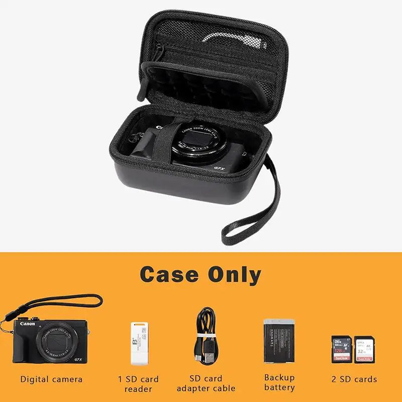 Hard Shell Digital Camera Case CCD Storage Bag Compact Lightweight Qme